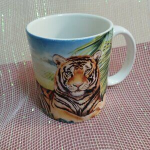 Rare-2007 Celestial Seasonings Bengal Spice Tea Mug-Tiger
